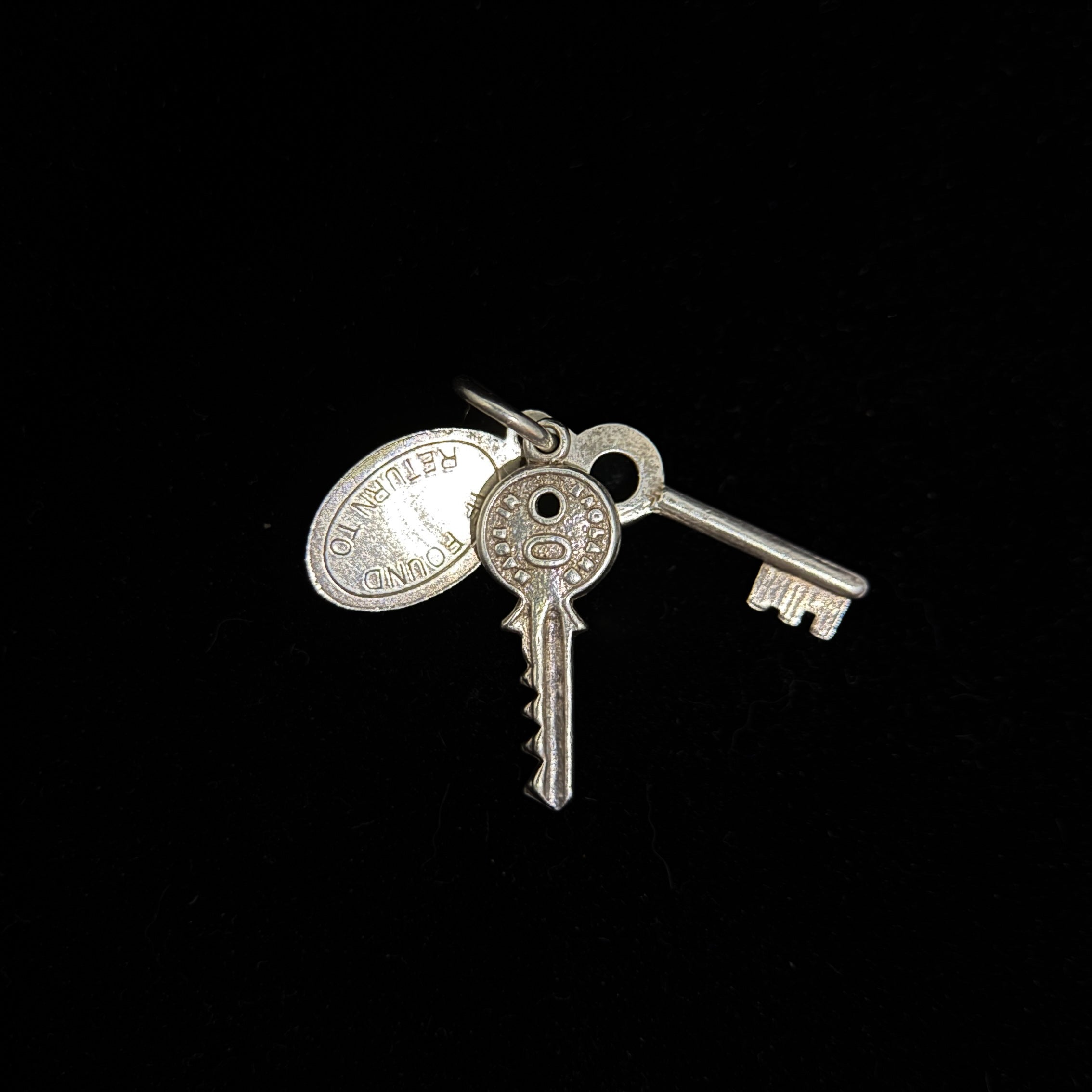 Vintage Silver Charm Keys