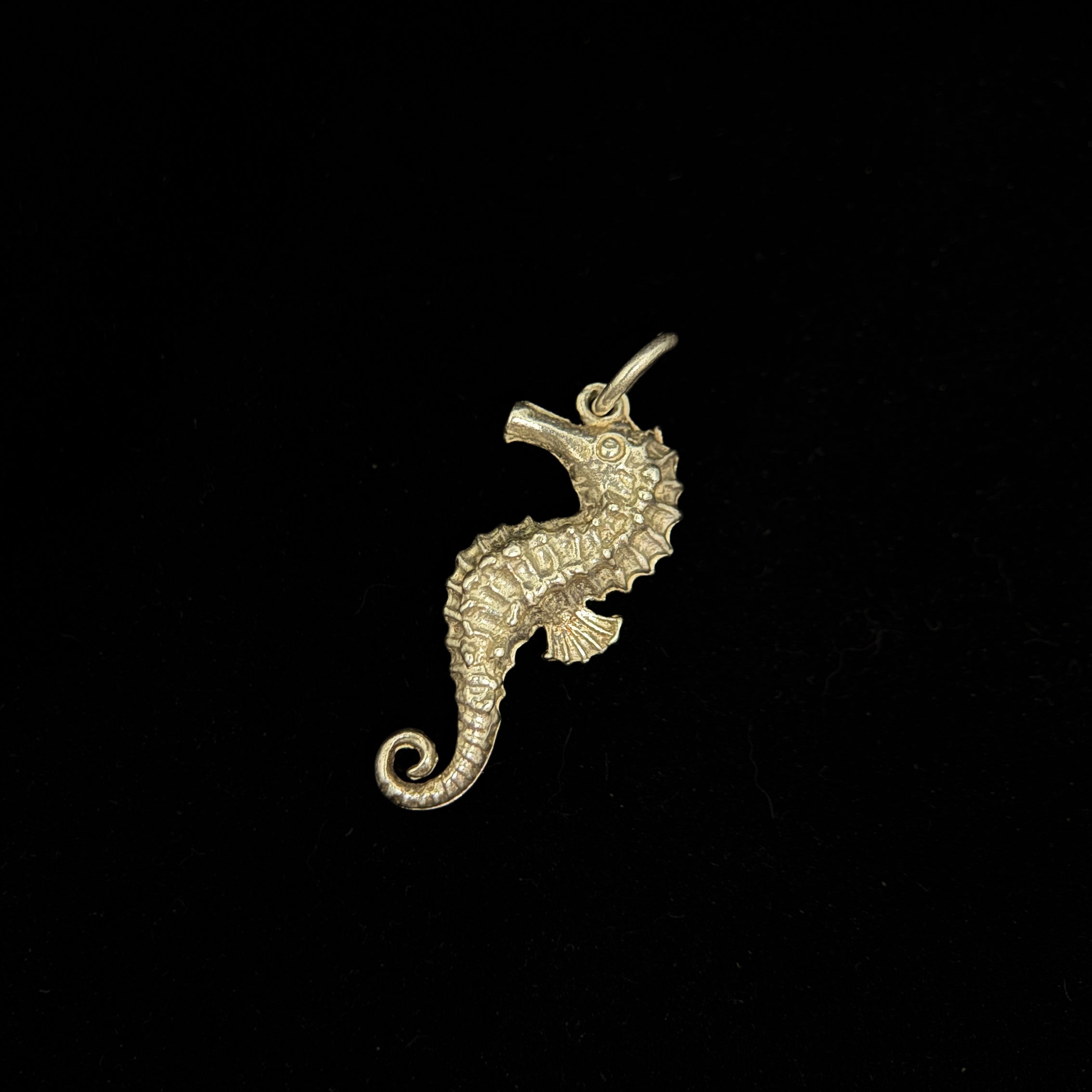 Vintage Silver Charm Seahorse